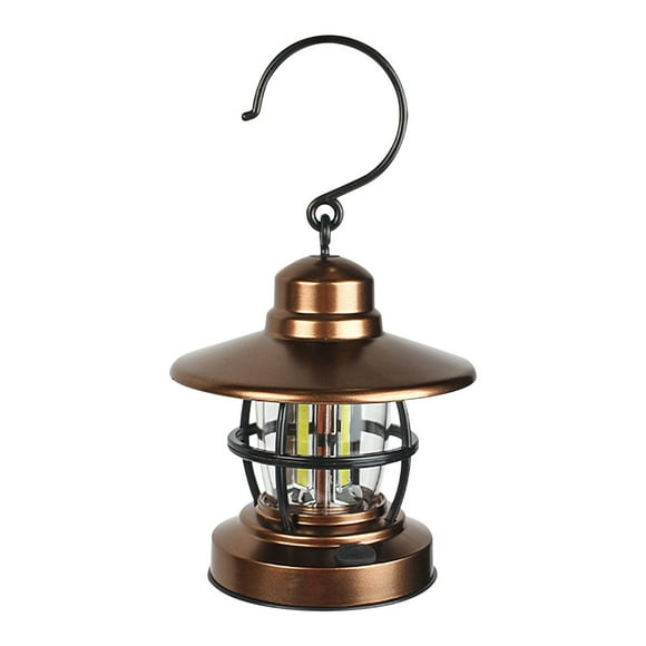 Yhmxh Camping Essentials Travel Essentials Camping Gear Outdoor Retro Light Tent Light Hook Chandelier LED High Camping Light Emergency Portable Light Garden Light A Campfire