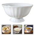 thumbnail image 3 of Bamboohart Ceramic Rice Bowl Ceramic Food Bowl High Footed Bowl Hotel Soup Bowl Delicate Ceramic Bowl, 3 of 6