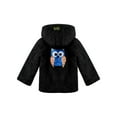 thumbnail image 4 of TSSOE Little Big Girls Autumn Winter Warm Coat Clothes Hooded Faux Fur Fleece Jacket Cotton Thick Outwear Casual Wear Black 8, 4 of 5