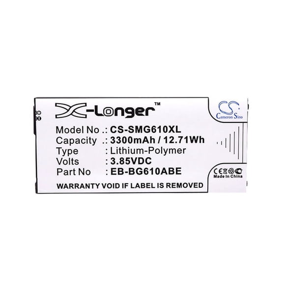 3300mAh GH82-17872A EB-BG610ABA EB-BG611ABE EB-BG610ABE Battery for Samsung Galaxy J7 V 2018 XLTE Galaxy On7 Prime 2018 Galaxy O