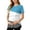 Blue D, variant on AKOEE Women's Maternity Tops Colorblock Soft Double Layer Breastfeeding Pregnancy Nursing T-Shirts Short Sleeve (2XL, Red #A)