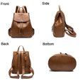 thumbnail image 3 of HuaAngel Backpack Purse for Women Leather Drawstring Anti-theft Shoulder Bag Fashion Multipurpose Travel Bag, 3 of 7