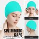 thumbnail image 5 of Gorro de natación Gorro de silicona elástico con forma de gota de agua para hombres y mujeres, 5 of 7