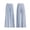 01 Blue, variant on Kids Solid Gingham Wide Leg Pants Elastic Waist Casual Summer Trousers For Beach and Outings,Size 1-15