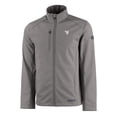 thumbnail image 2 of Men's Cutter & Buck  Gray West Virginia Mountaineers Evoke Eco Softshell Recycled Full-Zip Jacket, 2 of 3