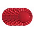 thumbnail image 2 of Assiette de présentation 33cm Holiday Time de couleur rouge -Pack de 4, 2 of 2