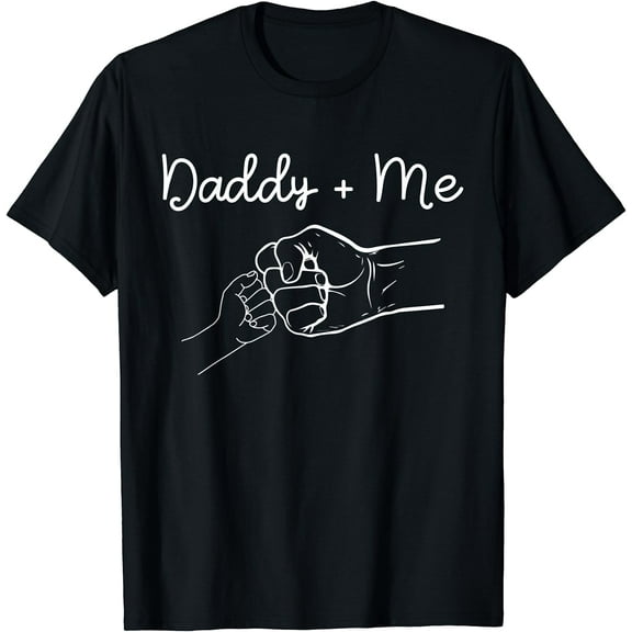 Daddy and Me Best Dad Ever Fist Bump Funny Father's Day T-Shirt