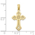thumbnail image 4 of 10K Gold Polished Cross WLace Center and Arrow Tips Pendant Yellow Material Primary Beautiful Treasure-worthy Romantic Designed for those who cherish timeless beauty, 4 of 4