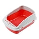 thumbnail image 3 of Caja de arena para gatos, arenero para gatitos, orinal abierto, suministros grandes para mascotas, bandeja de arena para gatos para conejos, animales , grande Yinane Bandeja de arena para gatos, 3 of 8