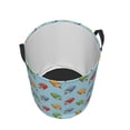 thumbnail image 2 of KLL Modern Ice Cream Waterproof Foldable Laundry Hamper Bucket with Handles for Storage Bin,Kids Room,Home Organizer (Medium ), 2 of 7