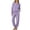 Purple, variant on Dlentnea Women's Pajamas Sets Fleece 2 Piece Comfy Loungewear Winter Warm Fuzzy Sleepwear for Winter