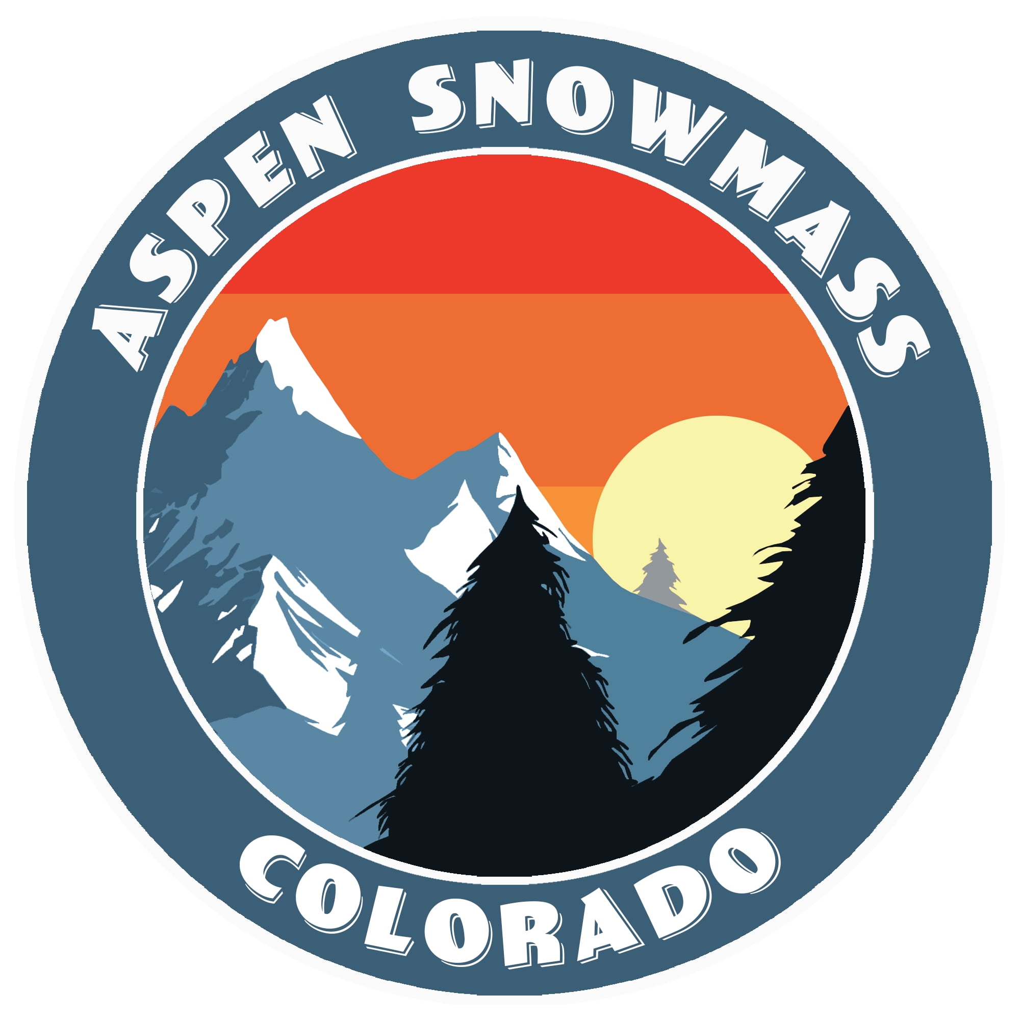 Aspen Snowmass, Colorado Decorative Car Truck Decal Window Sticker