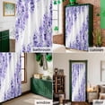 thumbnail image 6 of Shower Curtain, Watercolor Purple Vineflowers Leaves Waterproof Shower Curtain Set with Hooks for Bathroom Showers,Stalls and Bathtubs,36x72In Spring Summer Floral, 6 of 9