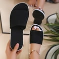 thumbnail image 6 of VerPetridure Summer House Slippers for Women Indoor Open Toe Women House Slippers Cotton Shoes Breathable Home Beach Sandals Summer Shoes Size 5.5, 6 of 7
