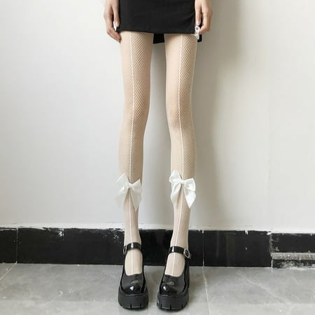 

christmas socks for women 1 Pairs Women s Thin Summer Bow Fishnet Stockings Hollow Stovepipe Beautiful Legs Long Tube Bottoming Pantyhose