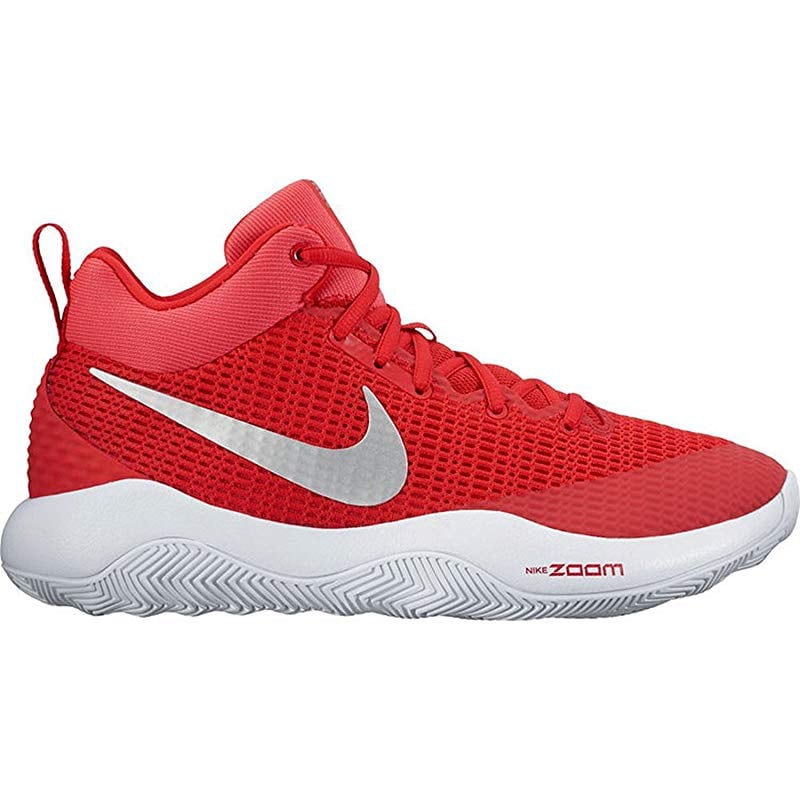 Nike - Nike Men's Zoom Rev TB Basketball Shoes, Red/Metallic Silver ...