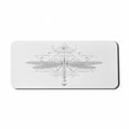 thumbnail image 1 of Dragonfly Computer Mouse Pad, Contemporary Geometric Bohemian Inspired Insects Greyscale Art, Rectangle Non-Slip Rubber Mousepad X-Large, 35" x 15" Gaming Size, Grey Dark Grey White, by Ambesonne, 1 of 2