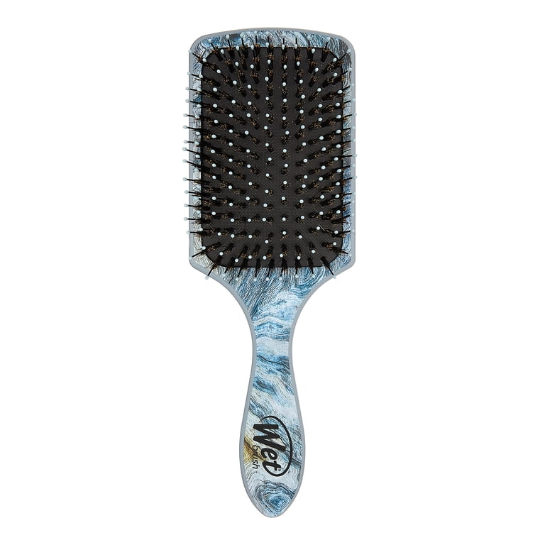 Wet Brush Shine Enhancer Paddle Hair Brush, Distressed Wood  display picture 3