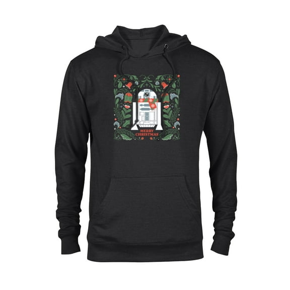 Star Wars R2D2 Merry Christmas - Pullover Hoodie for Adults - Customized-Black
