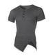thumbnail image 5 of Camisa irregular de manga corta con botones para hombre, estilo hip hop: prenda informal de verano, tejido cómodo, para el día a día y las vacaciones, 5 of 5