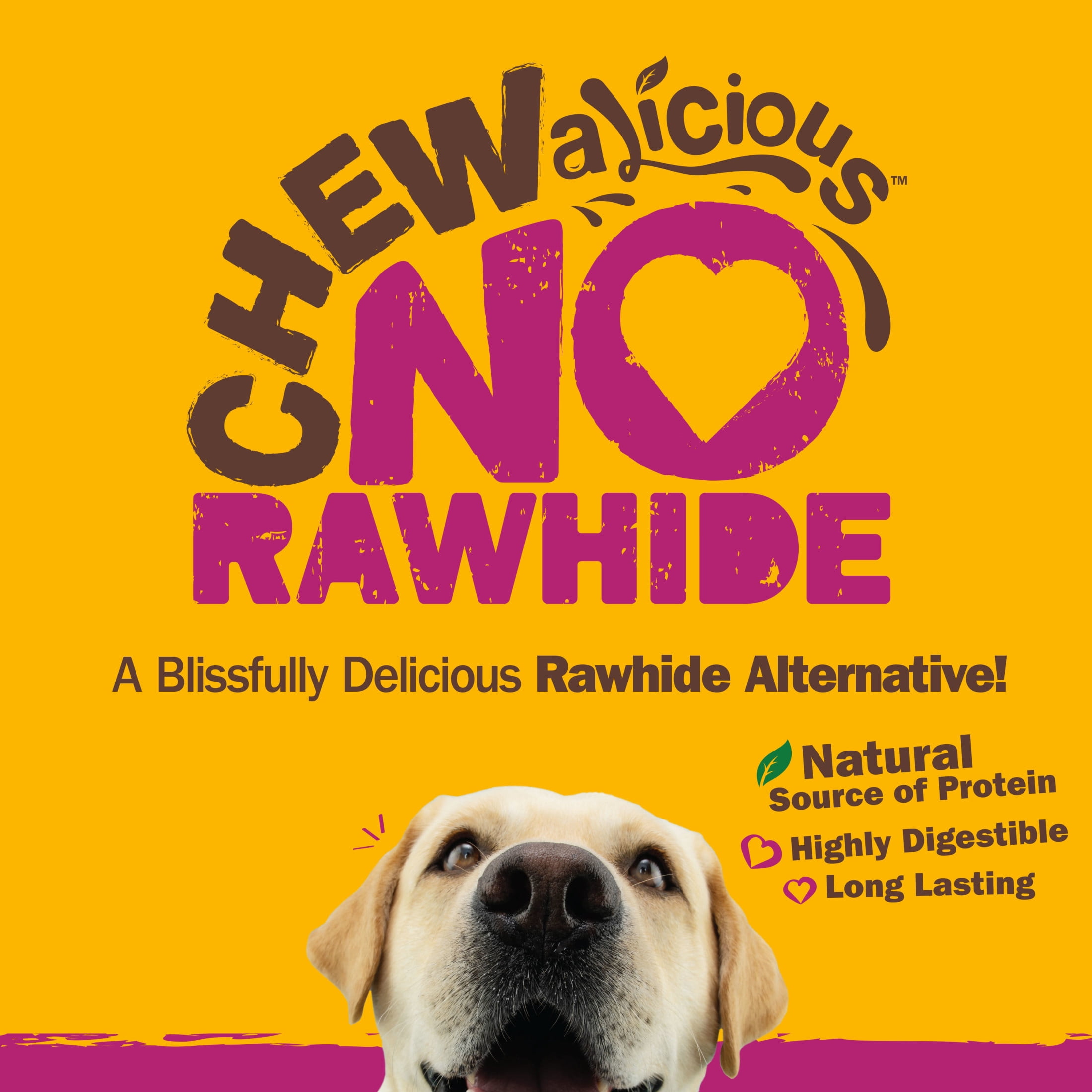Cadet Chewalicious Dog Treats Chewy 'N Savory Rolls, Rawhide Free Chew Sticks for Dogs, Duck Flavor, 2 Count