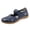 Blue, variant on DSJLMQ Women's Adjustable Strap Sandals Hollow Breathable Casual Shoes Fashion Wide Width L𝗈afers Comfortable Work Daily Walking Slide Non-S𝗅ip Closed Toe Sandalias