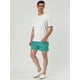 thumbnail image 4 of Pantalones cortos de natación con forro de malde color sólido con cintucon cordón pahombre Azul claro 30, 4 of 6