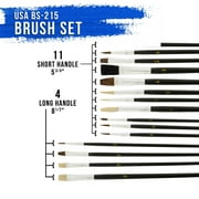 U.S. Art Supply 6 Piece Artist Drawing, Sketch and Painting - Paper and Brush Accessory Pack