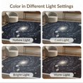 thumbnail image 7 of ODIKA 8'x10' Washable Area Rug Nebula Galaxy Starry Planets Motif Planetary Stars Themed Large Flowing Dynamic for Dining Room, Office, Lounge, Non-Slip Chair-Friendly Mat, 7 of 7