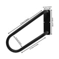 thumbnail image 2 of Left Side Wall-mounted Handrail, U-Shape Safety Handle, Heavy Duty Hand Railing Grab Bars for Porches, Gardens, Stairs, Hotels, Entrances, 2 of 12