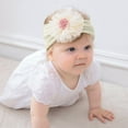 thumbnail image 4 of Cute Headbands for Toddlers Size 1-3 Wide Headband Girls Trendy Solid Color Floral Stretchy Soft Protection Head Bands, 4 of 4