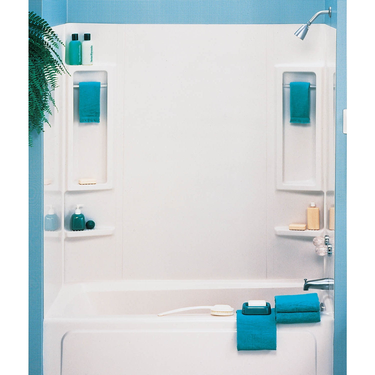 Shower And Bathtub Enclosures Com Asb 39240 5 Piece White Vantage Tub Wall