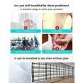 thumbnail image 3 of Window Privacy Film, Sage Green Black Grey Plaid UV Sun Blocking Window Tint Film Heat Control One Way Blackout Window Film, Simple Check Stripes Lines Country Non Adhesive Static Cling 17.7x39.3 In, 3 of 7