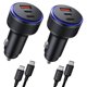 thumbnail image 1 of Cargador de coche AKNSN para iPhone 16/16 Pro Max 90 W 3 puertos USB C, 1 of 6