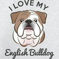 thumbnail image 3 of CafePress - I Love My English Bulldog Long Sleeve T Shirt - Unisex Cotton Long Sleeve T-Shirt, 3 of 4