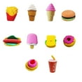 thumbnail image 1 of asddcavvf A Group Of 10 Cake Eraser Vegetable Fruit Modeling Eraser 3d Assembly Eraser, 1 of 8