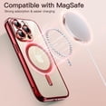thumbnail image 5 of JETech Electroplated Case for iPhone 13 Pro 6.1-Inch, Camera Lens Full Protection, Compatible with MagSafe Wireless Charging, Shockproof Soft TPU Phone Cover (Bright Red), 5 of 7