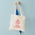 thumbnail image 4 of CafePress - Keep Calm Play Clarinet Tote Bag - Unisex Canvas Tote Bag, Beige, 1-Piece, 4 of 6