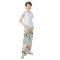 thumbnail image 3 of FORMRS Boys Pajama Pants with Pockets Size 9-10Y Kids Lounge Sleep Bottoms, Whimsical Rose, 3 of 8