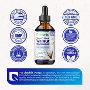 biophix Green Black Walnut Wormwood Extract 2 oz - Natural Potent Herbs Cleanser Supports Intestinal Health