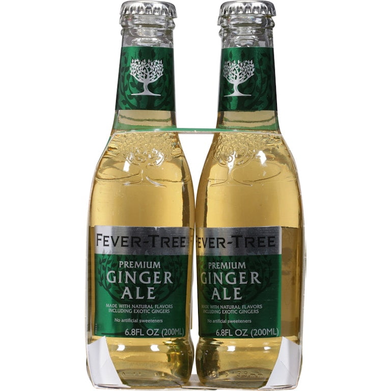 (Pack Of 6) Fever Tree Soda 4 Pack Ginger Ale 27.2 Fo