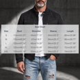 thumbnail image 2 of FchengtaiS Mens Suede Bomber Jacket Stand Collar Zip Up Wind Resistant Jacket Winter Warm Outerwear with Multi Zipper Pockets, 2 of 7