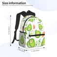 thumbnail image 2 of Balery Kawaii Avocado Mochila para Mujeres y Hombres, Mochila Ligera Casual para Viajes, Mochila Clásica Básica para la Universidad, 2 of 6