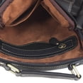 thumbnail image 4 of NOVICA Artisan Handcrafted Leather Shoulder Bag Fair Trade Thai Black Handbags Messenger Solid Thailand ' Voyager in Black', 4 of 7