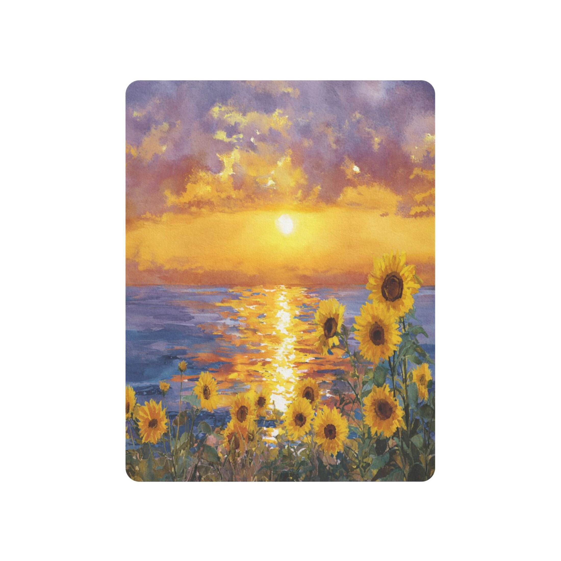 Baby Essentials 52”x 28”- Standard Cotton-like Modal Elastic- Pattern Of Sunflowers Design Crib Sheets for Newborns and Toddlers