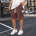 thumbnail image 2 of Kcolen Running Shorts for Men Relaxed Fit Men's Summer Casual Quarter Length Shorts with Pockets Solid Color Comfortable Lightweight Outdoor Walking Wear Summer Beach Golf Shorts, 2 of 6
