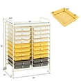 thumbnail image 2 of Topbuy 20-Drawer Rolling Trolley Mobile Storage Cart Tools Scrapbook Paper Organizer, 2 of 6