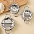 thumbnail image 5 of Homelife 3-in-1 Dumpling Maker Stainless Steel Empanada Press Mini Pie Mold Multi-Functional Tortilla Clamp for Kitchen, 5 of 13