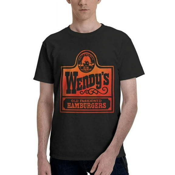 Wendy'S Logo Men'S Basic Short Sleeve T-Shirt Vogue Black Small