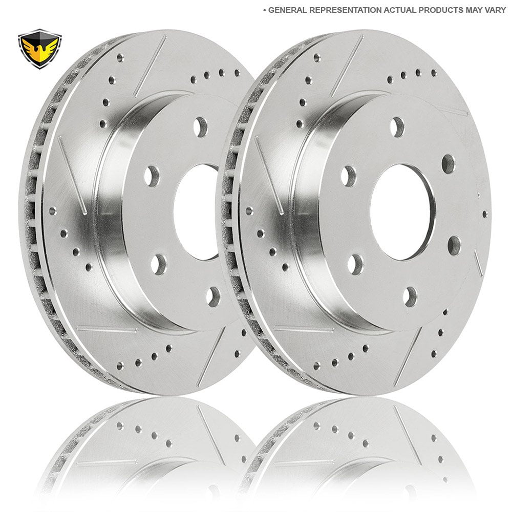 Front /& Rear Drill And Slot Brake Rotors For Ford F150 2WD 04-08 6 Lug Lincoln